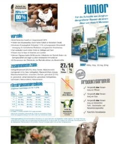 Bewi Dog Junior 12,5kg -Haus Tier Verkauf juniorzusammenfassung